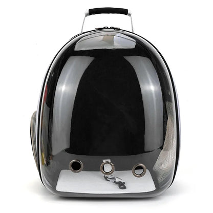 Transparent Pet Backpack Carrier - Breathable Space Capsule Design for Cats and Dogs